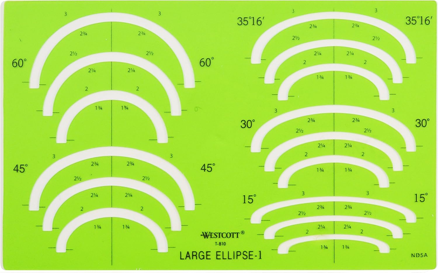 Westcott Technical Drawing Template (T-810) : Office Products
