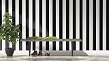 Rasch Just Me Paper Wallpaper Graphic Stripes Black Cream 286694 Made in Germany view 3