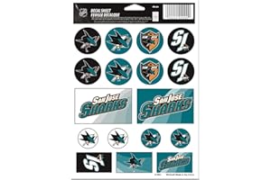 Wincraft NHL Vinyl Wall Sticker - Montreal Canadiens Team Wall Sticker - 7" x 5" - Red, Blue, White - Living Room Decor