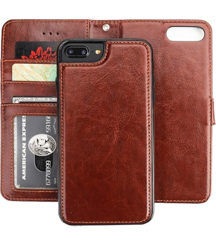 小物 Wallet Amazon.com: ZXZX Wallet Case for iPhone 8 Plus - Leather Flip with