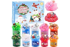 Slime Advent Calender 2025 for Kids, Christmas Countdown Calendars 24 Days of Surprises with Different Texture Slime Toy Kit 