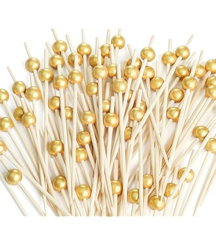 100pcs St Patrick's Day Cocktail Picks - Green Shamrock Toothpicks For Party Appetizers & Desserts