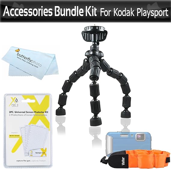 Accessories Bundle Kit For Kodak PlaySport (Zx5) HD