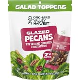 Orchard Valley Harvest Salad Toppers Glazed Pecans, 0.85 oz, Pack of 7 | Sweetened Cranberries &amp; Roasted Pepitas, Resealable Bag, Gluten Free, Non-GMO, No Artificial Colors, Snacks for Adults