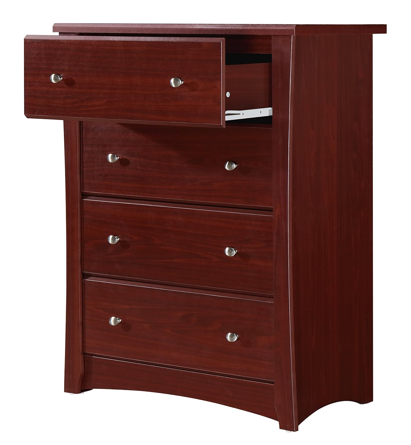 kids red dresser