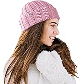 TINKUY Peru Alpaca Wool Men's & Women's Warm Soft Cuffed Slouchy Beanie Hat, Unisex, One Size