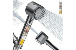 Cobbe High Pressure 6 Spray Mode Showerhead with Power Spray, Filtered Shower Head with Handheld, Water Softener Filters for 