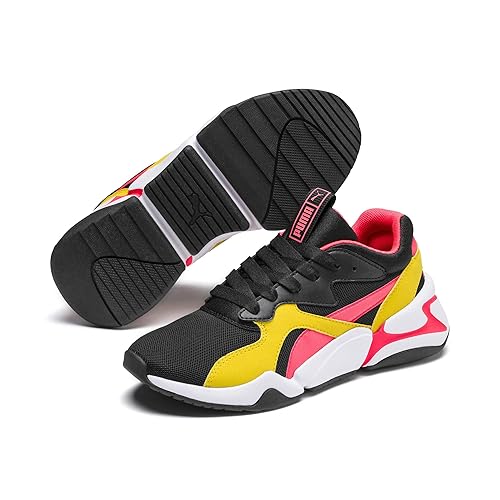 scarpe puma nere e gialle