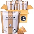 MASA Tortilla Chips - Churro Chips - No Seed Oil Snacks - Corn TortillaChips - Made with Grass Fed Beef Tallow, Powdered Sugar, Royal Cinnamon,Sea Salt - Sweet and Salty Snacks - 6 Pack - 5 oz/Pack
