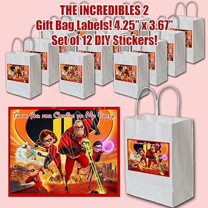 Amazon Com The Incredibles Stickers Party Favors Supplies