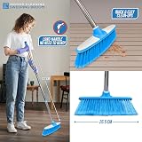 TDBS Soft Broom Indoor Sweeping Brush with Stainless Steel Handle Blue view 7