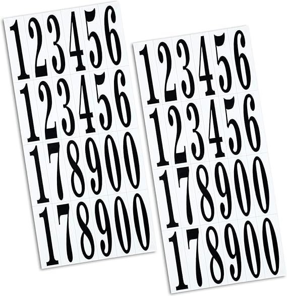 Numbers Stickers Self Adhesive Vinyl Numbers in 09