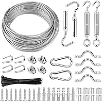 thumbnail image 2 of Coated Wire New-300FT 1/8 Black Kit, Vinyl Coated 304 Stainless Steel Wire Rope 2 of 12