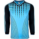 Men's Goalkeeper Soccer Jersey, Padded Goalie Shirt with Sponge Protector