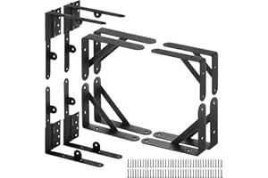 TANIVO Anti Sag Gate Kit-Set of 2-Gate Corner Bracket-90 Degree Bracket with Gate Hinges Heavy Duty for Wooden Fences-No Sag Gate Corner Brace Bracket for Doors, Driveway, Corral Gates, Wood Windows