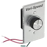 KB Electronics Model KBWC-15K (UR) Variable Speed Fan Control, Wall Mount, Rated 5.0 Amps @ 120 VAC for use with Shaded Pole and PSC Motors
