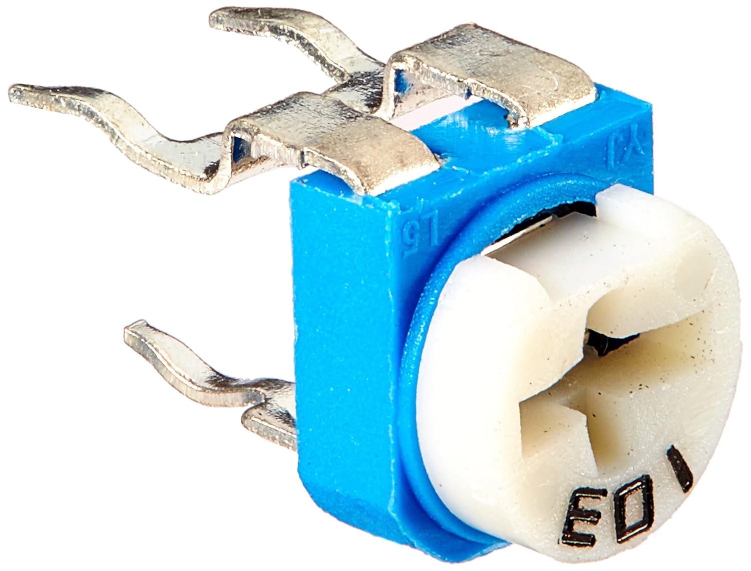 Sourcingmap 10 kOhm Horizontal Trimmer Resistor Potentiometer White