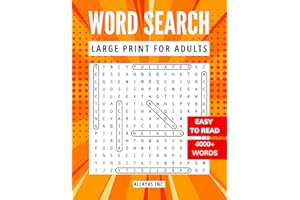 Large Print Word Search Puzzles for Adults (Kindle Scribe Only)