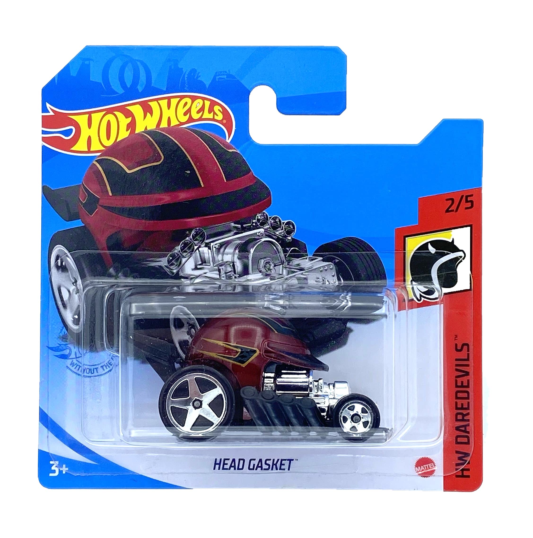 Hot Wheels Head Gasket (Red) 2/5 HW Daredevils 2021 - 75/250 (Short Card) GRX44