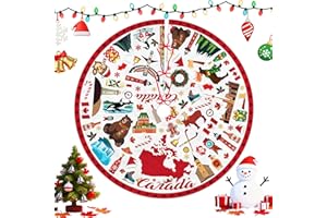 Christmas Tree Skirt 36 Inch, Canada Xmas Tree Skirt, Canadian Souvenir for Women, Indoor Outdoor Xmas Decor Mat, Fits Most C