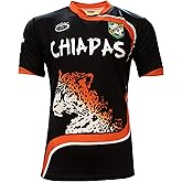 ARZA Sports Men’s Chiapas Fan Jersey – Orange/Black Short Sleeve Jaguar Design