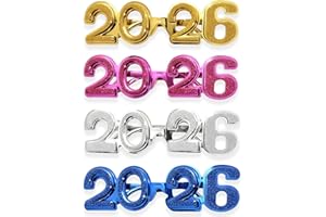 hhdatc 4 Pack 2026 Happy New Year Party Glasses Funny Fancy Sunglasses New Year’s Eve Party Favors for Teens & Adults Only