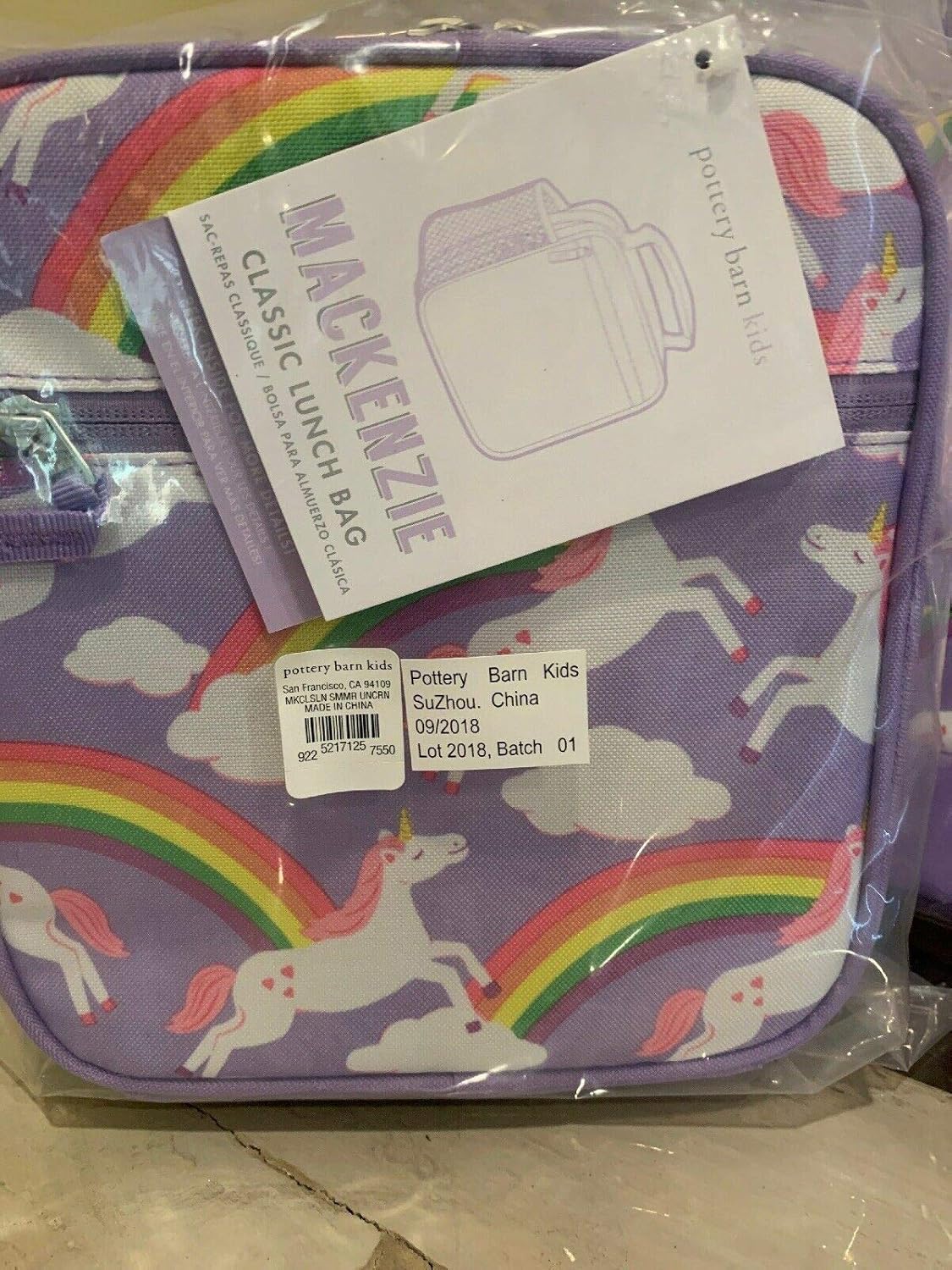 Amazon Com Pottery Barn Kids Summer Unicorn Large Backpack