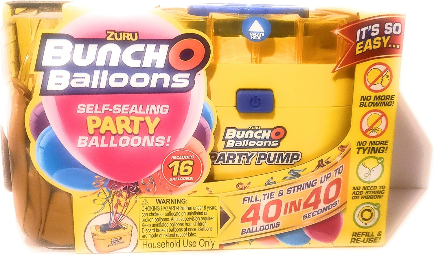 Zuru Bunch O Balloons Portable Party Balloon Electric Air Pump Starter
