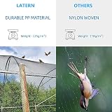 LATERN Heavy Duty Bird Netting 2.1m x 15.3m with 20 Ties Plastic Mesh view 2