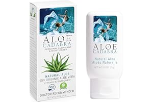 Aloe Cadabra Natural Water Based Vaginal Moisturizer, Organic Aloe Non-Staining, pH Balanced (Unscented 2.5 Ounces, 1 Pack)