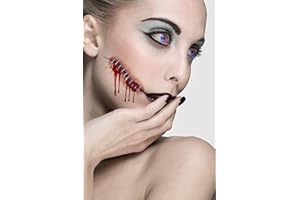 Fxe Faux Studio Zombie Metal Stitches Scar Wound Halloween Latex Prosthetic Appliance. Multicolored