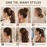 Admygo Elastic Hair Bands 50 Pcs Dark Brown No Damage Bobbles view 6