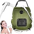 sapsisel Camping Shower Bag, 5 Gal/20L Solar Heating Camping Shower with Upgraded Hose and Shower Head,Portable Shower for Camping Hiking, Traveling