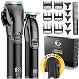 Novah® Professional Hair Clippers for Men, Professional Barber Clippers and Trimmer Set, Mens Cordless Hair Clipper for Barbers Haircut Kit Fade