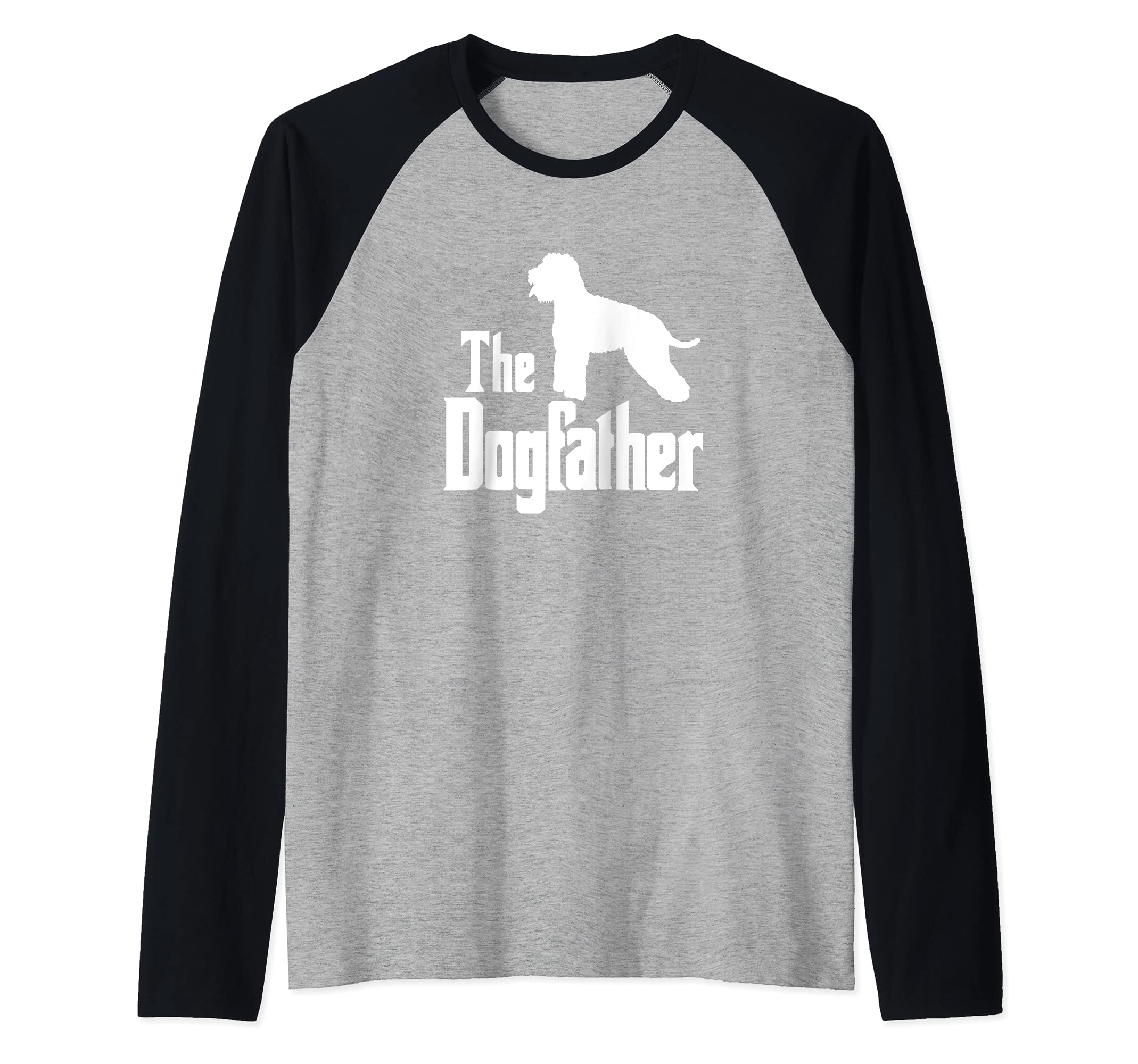 The Dogfather - funny dog gift, funny Lagotto Romagnolo Raglan Baseball Tee
