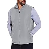 COOFANDY Men's Casual Outerwear Vest Lightweight Full-Zip Sleeveless Jacket Outdoor Hiking Travel Golf Vest with Pockets