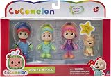 CoComelon Deluxe 4 Figure Pack Winter Theme JJ YoYo TomTom Bingo Dog view 2