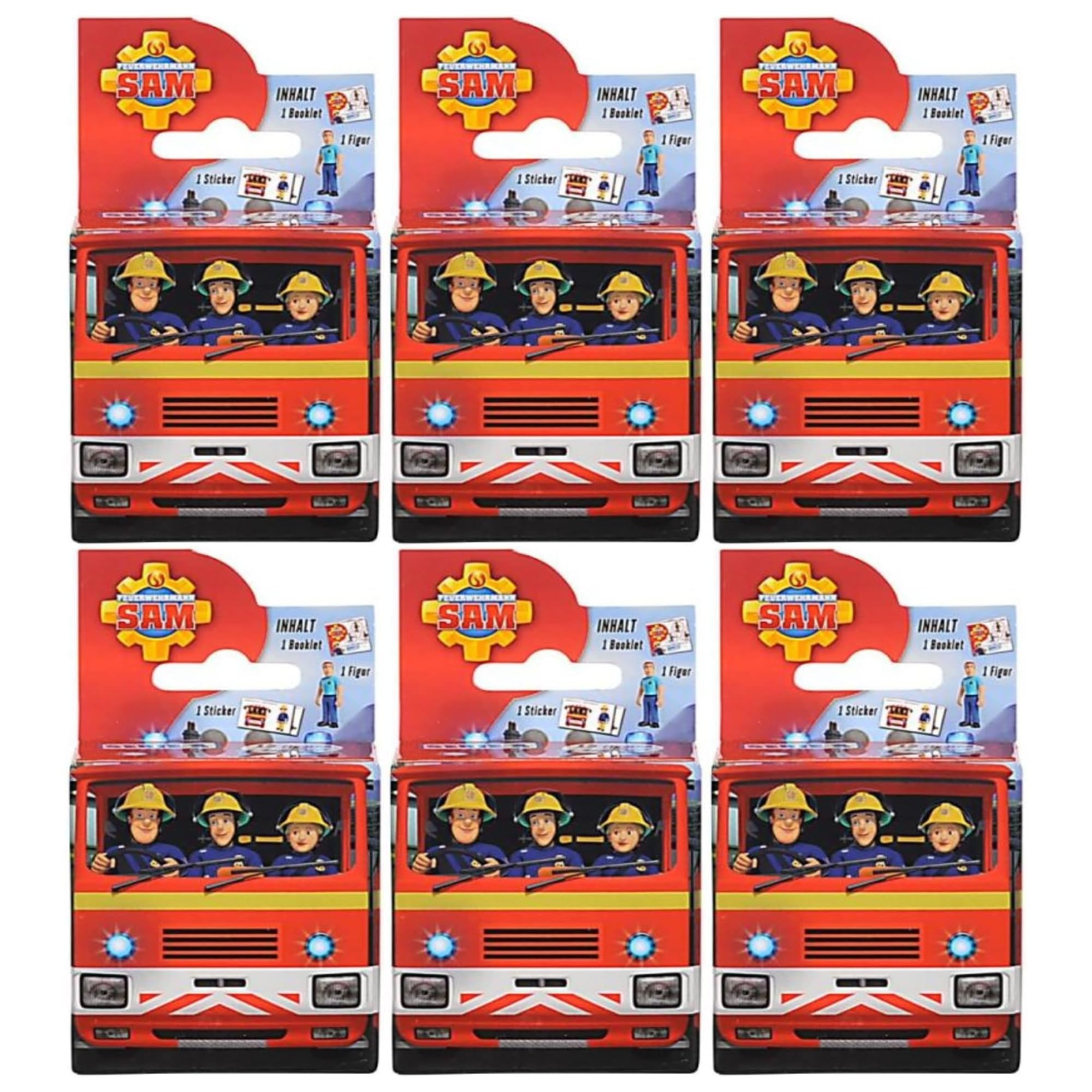 Simba Fireman Sam Figure Blind Box and Diecast Vehicle Sets - (Set of 6 Blind Box Figures) — image 1