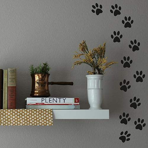 Dog Paw Prints Wall Sticker Art, Cat Paw prints, Animals, Cat, Dog