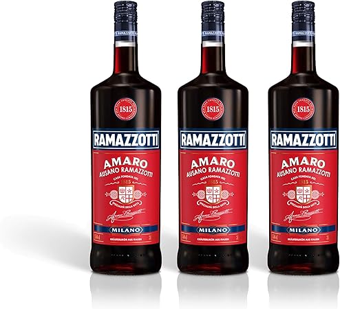 Ramazzotti Amaro Lot De 3 Leurres Pour Herbes Aromatiques Et Spirituose Liqueur Italien Alcool Bouteille 30 3 X 1 5 L Amazon Fr Cuisine Maison