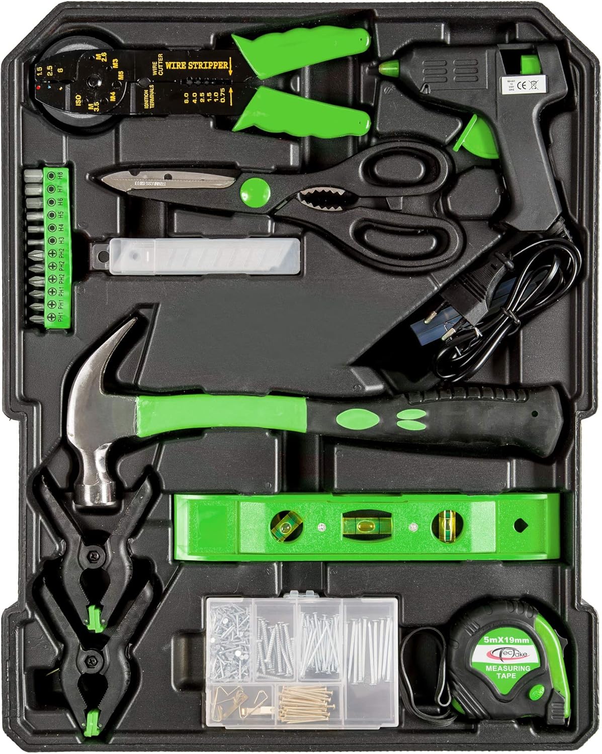 Super Saturday TecTake 799 Pcs Aluminium Metal Tool Box Kit Set Storage