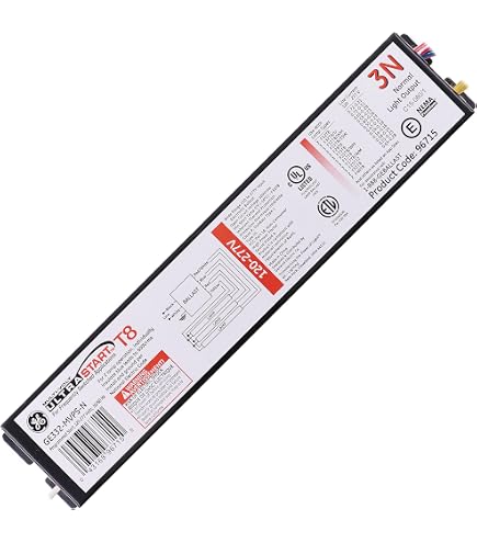 Buy GE UltraMax Proline Electronic Ballast, 120/277 Volt Instant Start Ballast Normal Ballast Factor Ballast For Fluorescent Light 2 Or 1 Lamp T8