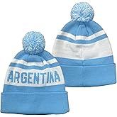 Ofxxu National Soccer Team Beanie - Fashion Knit Pom-Pom Hat Soft Headwear Cuffed Winter Hat Sport Fans Gift for Men Women