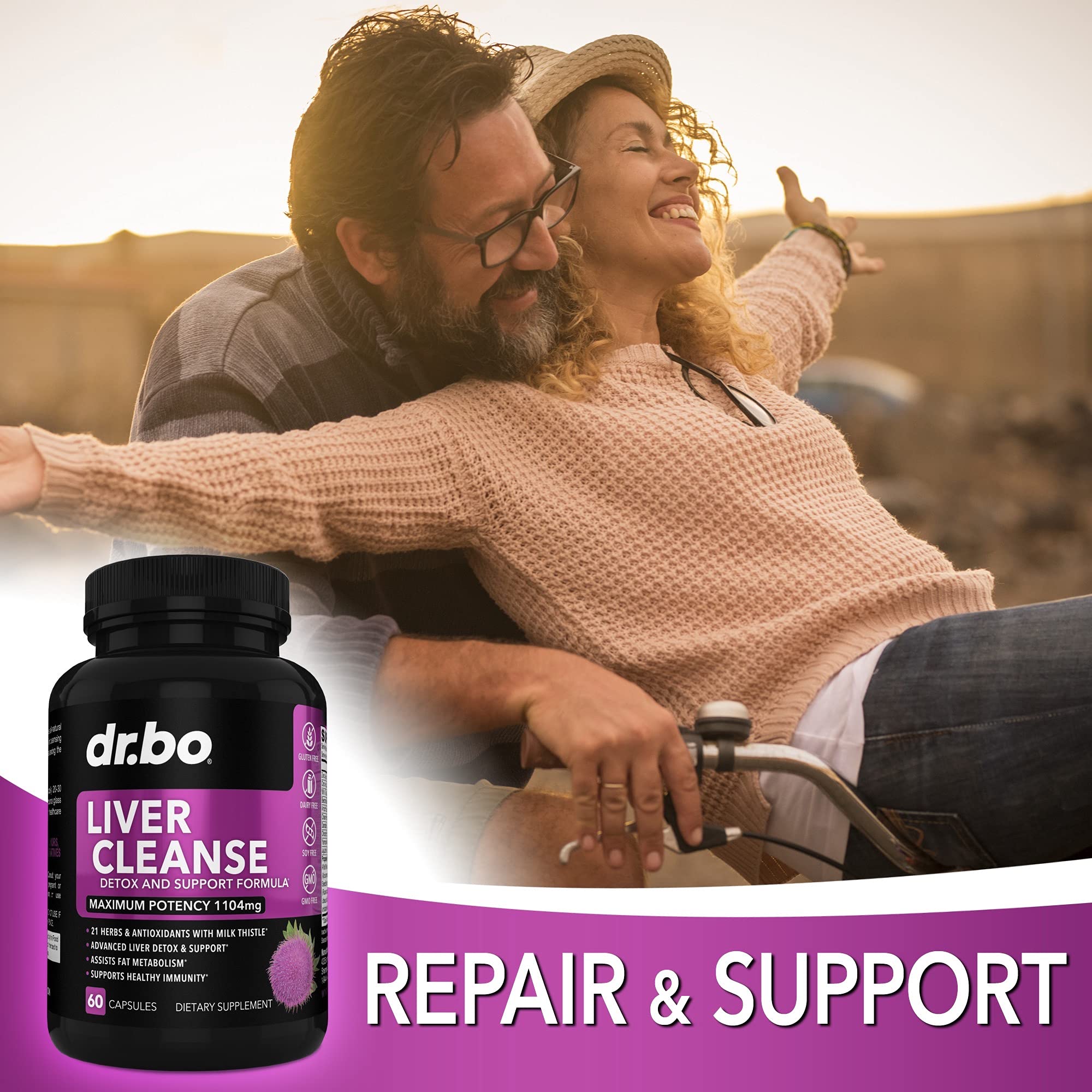 Candi Liver Cleanse Support Supplement - Balance Control Probiotic Complex Cleanser for Women & Men - Oral Herbal Oregano & Caprylic Acid Capsules, Gallbladder Care Capsules & Milk Thistle Dandelion