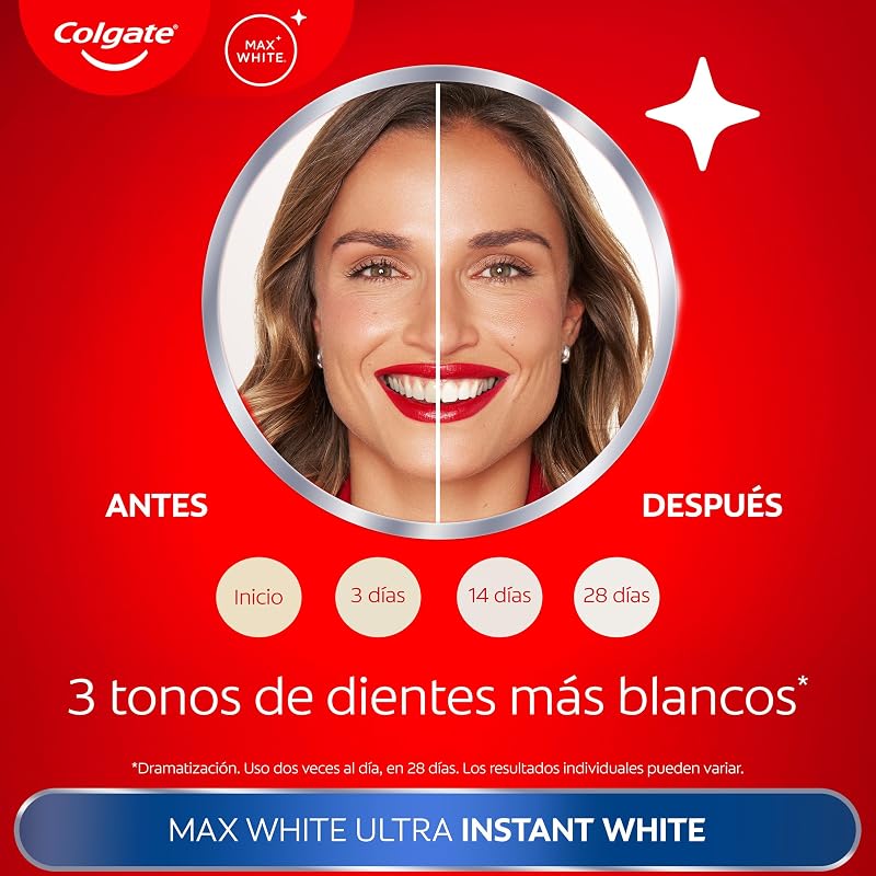 Max White Ultra Efecto Instantáneo, Pasta Blanqueadora, 50ml