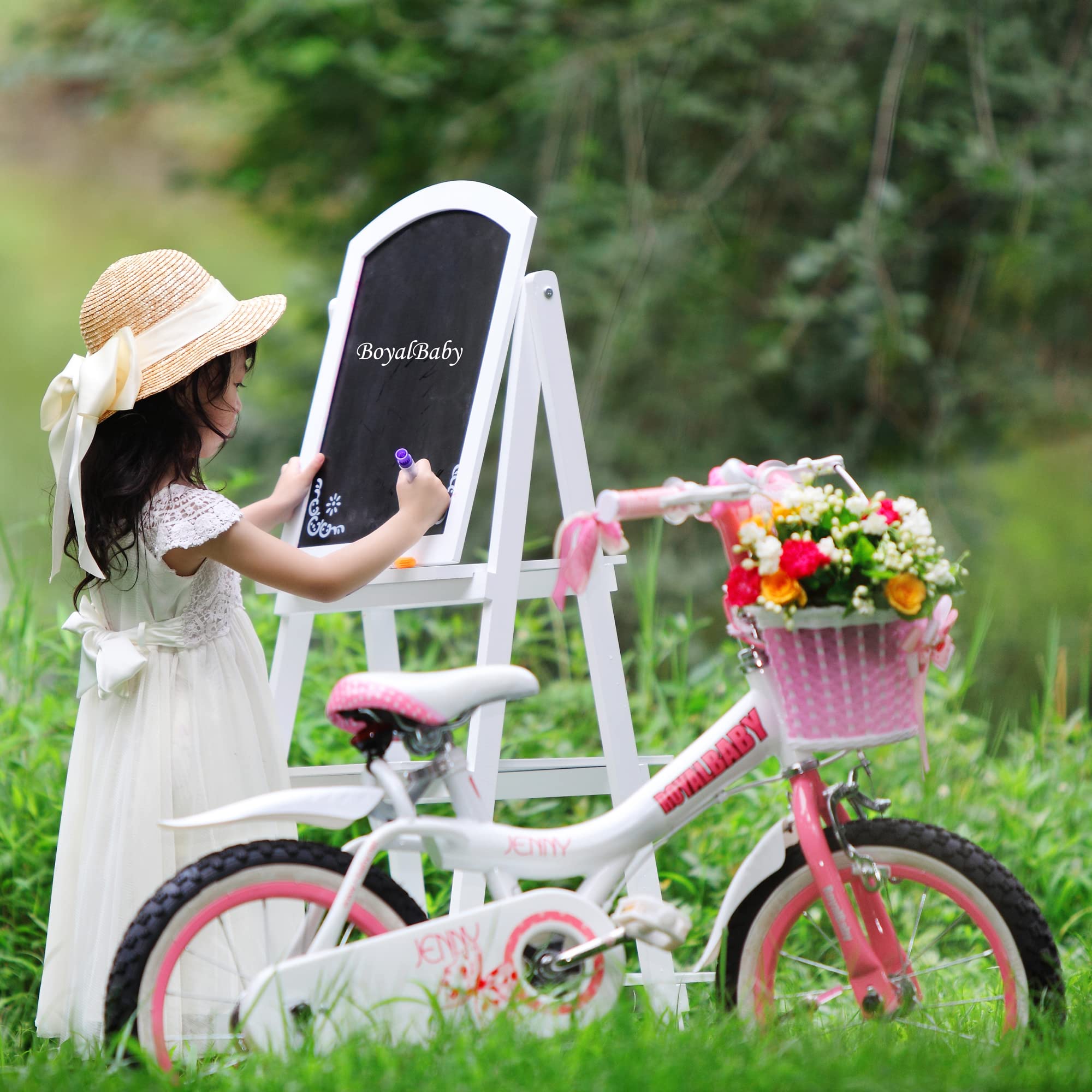 Royalbaby Princess Girls Kids Bike 12 14 16 18 20 Inch Children Bicycle with Basket for Age 3-12 Years