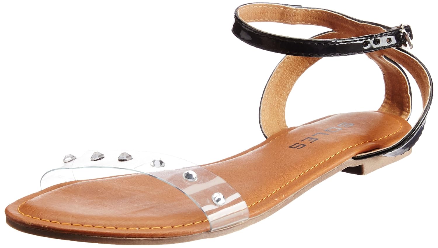 Buy SOLES Women's Black Fashion Sandals 3 UK (20924) at Amazon.in