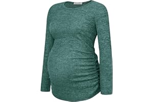 Smallshow Women's Maternity Sweater Shirt Long Sleeve Pregnancy Top Clothes