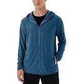 Mens UPF 50+ UV Full Zip Sun Protection Hoodie Jacket With Thumb holes Cooling Lightweight Fishing Hiking Cooling Shirts men