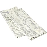 DII Christmas Dish Towels Decorative Metallic Holiday Kitchen Towel Set, 18x28, Silver Collage, 2 Count